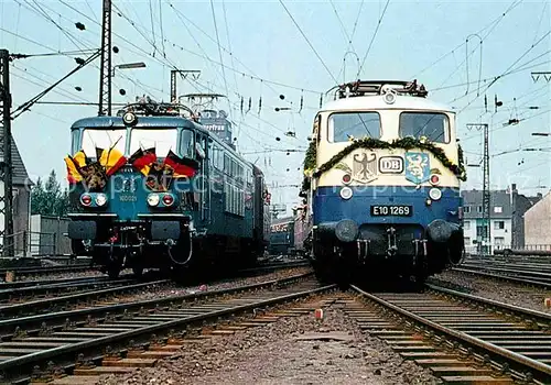 AK / Ansichtskarte Lokomotive Elektro Mehrsystem Lokomotive 160021 E101269 Staatsbahn Belgien Deutsche Bahn  Kat. Eisenbahn