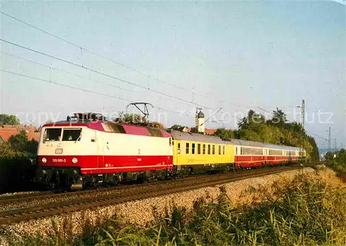 AK / Ansichtskarte Lokomotive Elektro Schnellzuglokomotive 120001 5 Deutsche Bahn Hochdorf  Kat. Eisenbahn