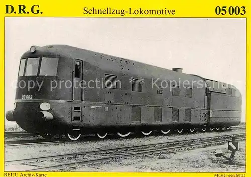 AK / Ansichtskarte Lokomotive Dampf Schnellzug Lokomotive 05003 Deutsche Reichsbahn 1937 Kat. Eisenbahn