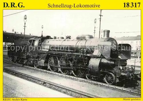 AK / Ansichtskarte Lokomotive Dampf Schnellzug Lokomotive 18317 Deutsche Reichsbahn 1939 Kat. Eisenbahn