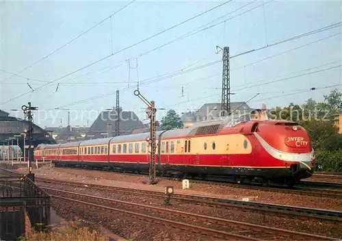 AK / Ansichtskarte Eisenbahn Gasturbinen Schnelltriebwagen 602002 8 Deutsche Bahn  Kat. Eisenbahn