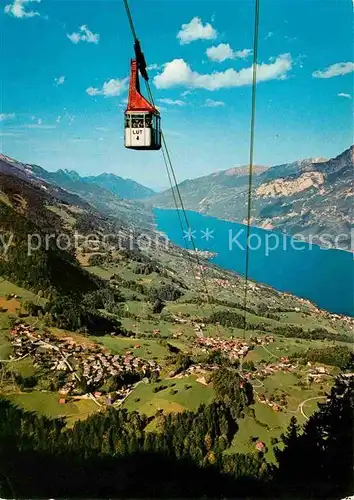 AK / Ansichtskarte Seilbahn Unterterzen Tannenbodenalp Flumserberge Kat. Bahnen