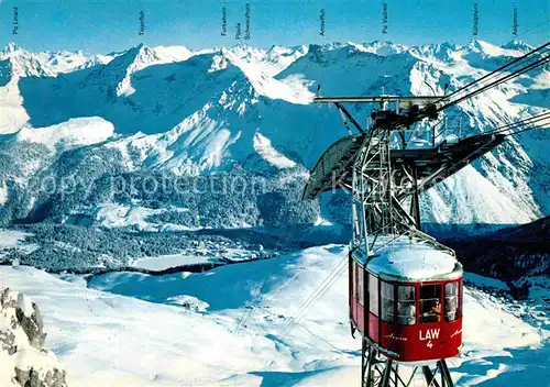 AK / Ansichtskarte Seilbahn Weisshorn Arosa  Kat. Bahnen