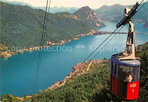 AK / Ansichtskarte Seilbahn Funivia Brusino Serpiano Lago di Lugano Kat. Bahnen