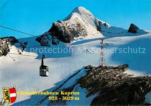AK / Ansichtskarte Seilbahn Gletscherbahnen Kaprun Kitzsteinhorn  Kat. Bahnen