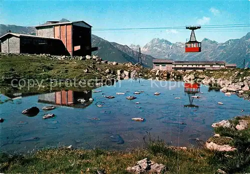 AK / Ansichtskarte Seilbahn Silvretta Ischgl Paznauntal Bergstation Id Alpe Kat. Bahnen