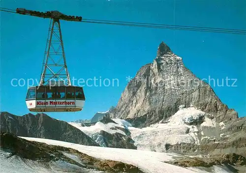 AK / Ansichtskarte Seilbahn Klein Matterhorn  Kat. Bahnen