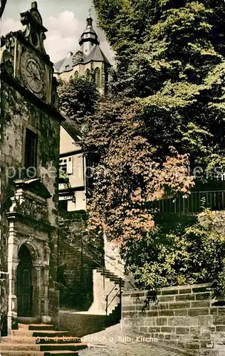 AK / Ansichtskarte Marburg Lahn Schloss und luth Kirche Kat. Marburg