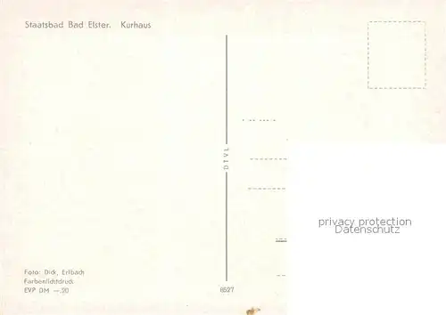 AK / Ansichtskarte Bad Elster Kurhaus Kurpark Staatsbad Kat. Bad Elster