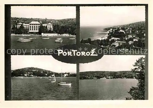 AK / Ansichtskarte Portoroz Hafen Bucht Teilansicht  Kat. Slowenien