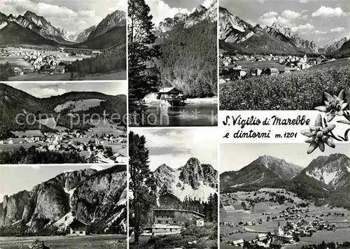 AK / Ansichtskarte San Vigilio di Marebbe See Panorama Berge Teilansicht 