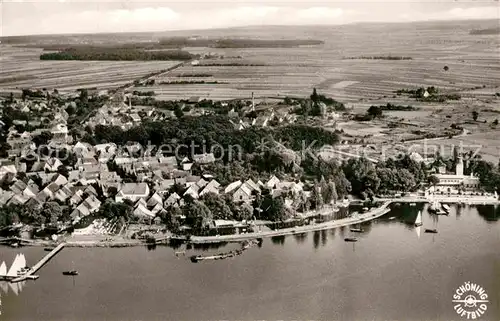 AK / Ansichtskarte Steinhude Meer Promenade Ratskeller Strandhotel Fliegeraufnahme