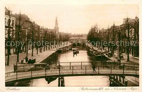 AK / Ansichtskarte Leiden Botermarkt Nieuwe Ryn Kat. Leiden