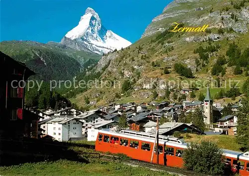 AK / Ansichtskarte Gornergratbahn Zermatt Matterhorn Mt. Cervin Kat. Gornergrat