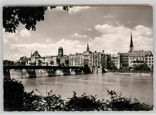 AK / Ansichtskarte Wasserburg Inn Innbruecke Innpartie Kat. Wasserburg a.Inn