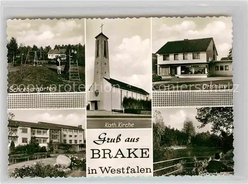 AK / Ansichtskarte Brake Westfalen Schrebergarten Siebenteiche Kirche Kat. Bielefeld