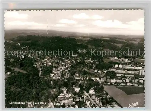 AK / Ansichtskarte Langenberg Rheinland Panorama Sender Luftaufnahme Kat. Velbert