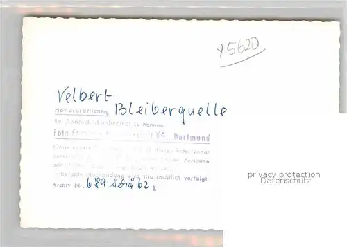 AK / Ansichtskarte Velbert Bleiberquelle Kat. Velbert