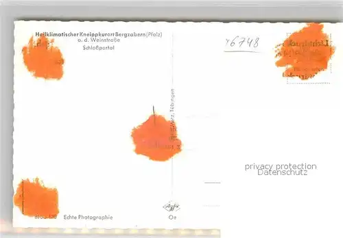 AK / Ansichtskarte Bergzabern Bad Schlossportal Kat. Bad Bergzabern