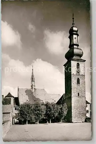 AK / Ansichtskarte Bergzabern Bad Glockenturm der Prot Kirche Kat. Bad Bergzabern