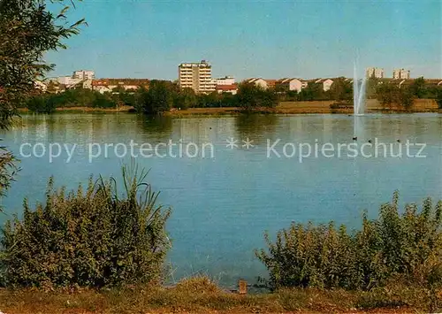 AK / Ansichtskarte Giessen Lahn Wieseck Aue Wasserfontaine Kat. Giessen