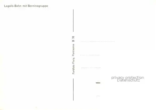 AK / Ansichtskarte Seilbahn Lagalb Berninagruppe Kat. Bahnen