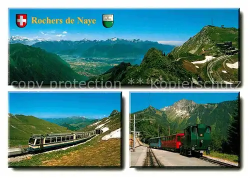 AK / Ansichtskarte Zahnradbahn Rochers de Naye  Kat. Bergbahn