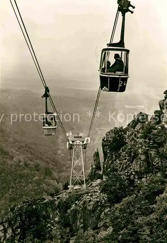 AK / Ansichtskarte Seilbahn Thale Bodetal Hexentanzplatz Kat. Bahnen