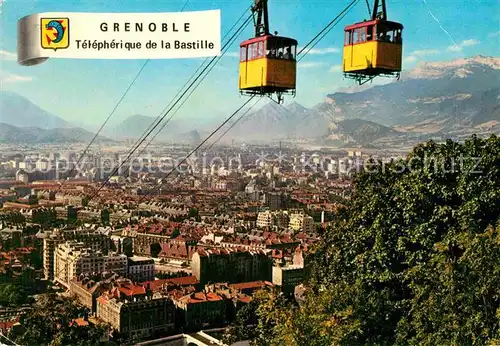 AK / Ansichtskarte Seilbahn Grenoble Telepherique de la Bastille  Kat. Bahnen