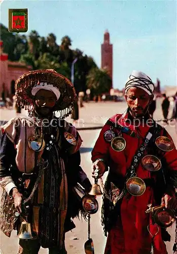 AK / Ansichtskarte Typen Arabien Maroc Aguadores Vendeurs d eau Water Carriers  Kat. Typen