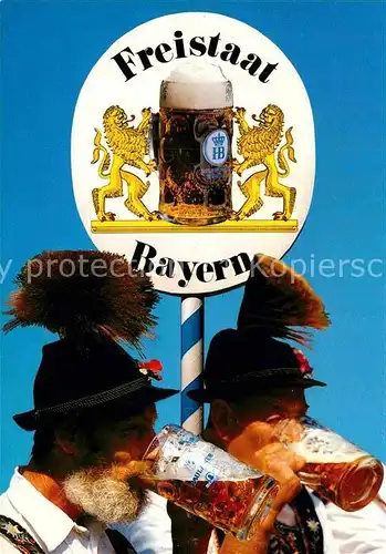 AK / Ansichtskarte Bier Hofbraeu Bayern   Kat. Lebensmittel