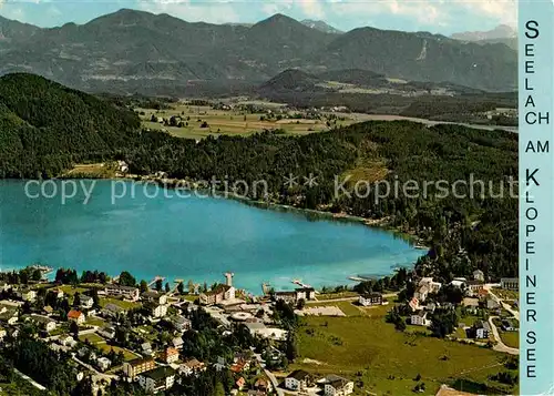 AK / Ansichtskarte Seelach Klopeinersee Alpenpanorama Fliegeraufnahme Kat. St. Kanzian am Klopeiner See