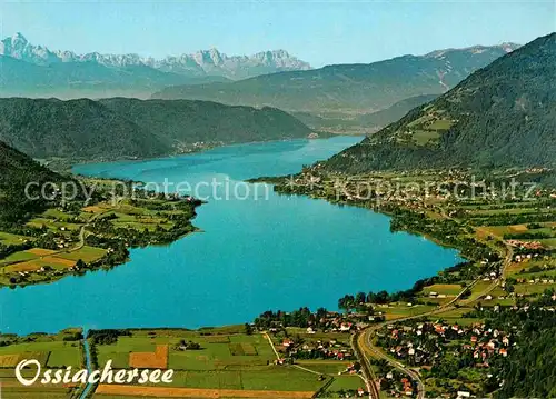 AK / Ansichtskarte Ossiachersee Julische Alpen Orte Steindorf Stiegl Bodensdorf Fliegeraufnahme Kat. Ossiach