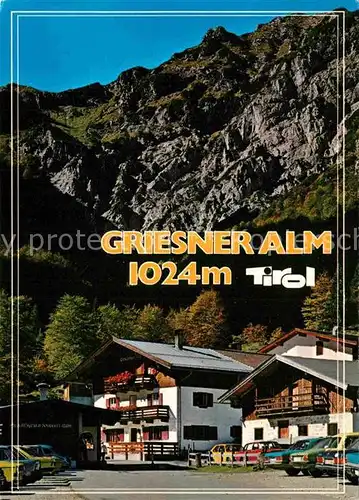 AK / Ansichtskarte Kirchdorf Tirol Griesner Alm Unterkunftshaus Naturschutzgebiet Wilder Kaiser Kat. Kirchdorf in Tirol Wilder Kaiser
