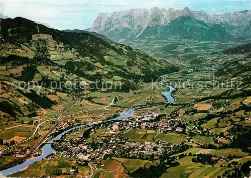 AK / Ansichtskarte St Johann Pongau mit Salzachtal und Tennengebirge Fliegeraufnahme Kat. 