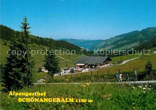 AK / Ansichtskarte Auffach Alpengasthof Schoenangeralm Landschaftspanorama Kat. Wildschoenau