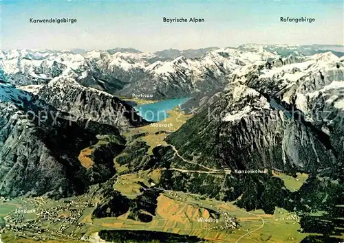 AK / Ansichtskarte Achensee Achenseegebiet Alpenpanorama aus der Vogelperspektive Kat. Eben am Achensee