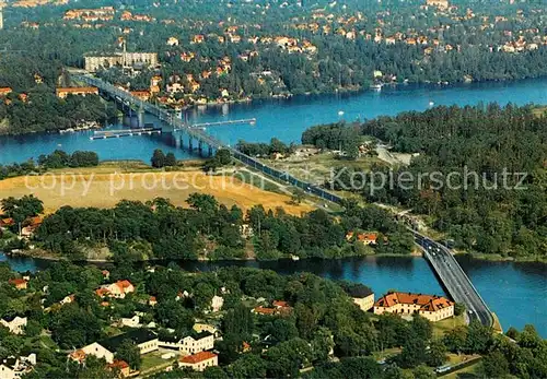 AK / Ansichtskarte Alvik Neue Nockebybruecke Fliegeraufnahme Kat. Schweden