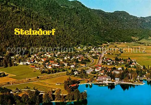 AK / Ansichtskarte Steindorf Ossiacher See Fliegeraufnahme