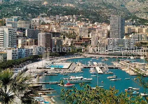 AK / Ansichtskarte Monaco Port et Piscine Olympique de la Principaute Kat. Monaco