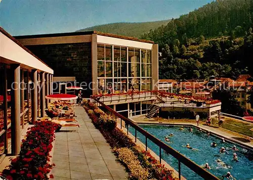 AK / Ansichtskarte Wildbad Schwarzwald Thermal Bewegungsbad Freibad Liegehallen Kat. Bad Wildbad