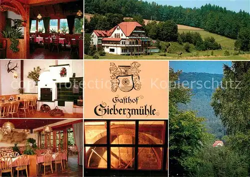 AK / Ansichtskarte Hosenfeld Gasthof Sieberzmuehle Restaurant Waldpartie Kat. Hosenfeld