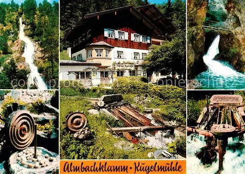 AK / Ansichtskarte Markt Schellenberg Gasthaus Pension Kugelmuehle Almbachklamm Wasserfall Kat. Berchtesgaden