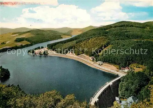 AK / Ansichtskarte Diemelsee Panorama Naturpark Stausee Sperrmauer Kat. Diemelsee