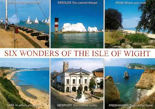 AK / Ansichtskarte Isle of Wight UK Six Wonders of the Island