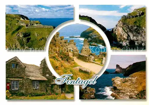 AK / Ansichtskarte Tintagel Panorama Kueste