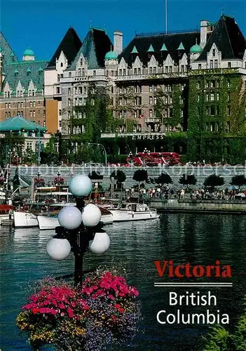 AK / Ansichtskarte Victoria British Columbia Empress Hotel Inner Harbour Kat. Victoria