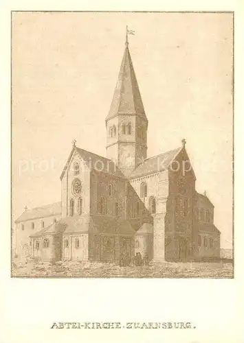 AK / Ansichtskarte Arnsburg Hessen Abteikirche Stich aus dem 18. Jhdt. Kuenstlerkarte Kat. Lich