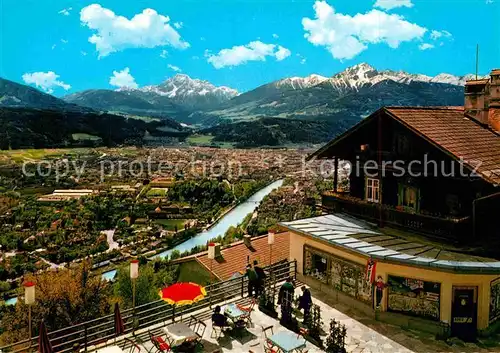 AK / Ansichtskarte Innsbruck Panorama Alpenstadt gegen Sueden Blick von der Hungerburg Kat. Innsbruck