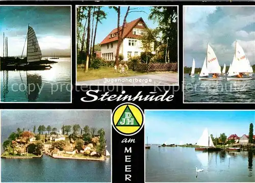 AK / Ansichtskarte Steinhude Jugendherberge am Steinhuder Meer Segeln Insel Kat. Wunstorf